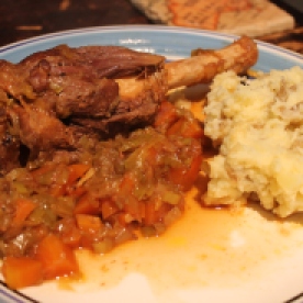 MONDAY - Guinness Slow-Cooked Lamb Shank and Potatoes